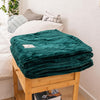 Bonenjoy Bed Blanket Green Color Soft Flannel Blanket