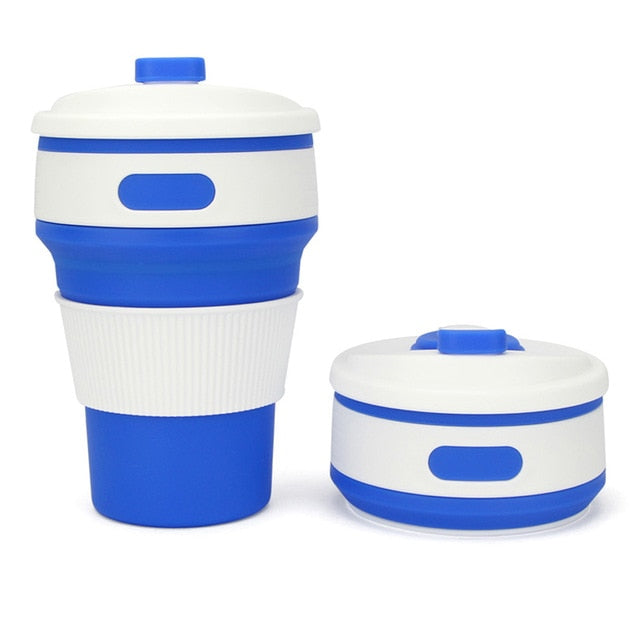 350ML Silicone Folding Coffee Cups Portable
