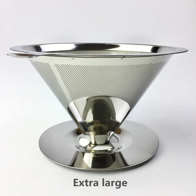 Stainless Steel Coffee Filter Holder Reusable Coffee Filter