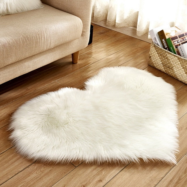 Carpet Bedroom Floor Mat Love Heart Rugs
