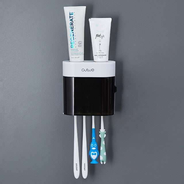 Magnetic Adsorption Inverted Toothbrush Holder